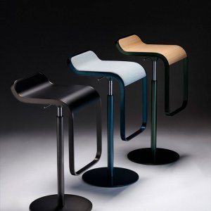 LEM ES81 outdoor stool in stainless steel