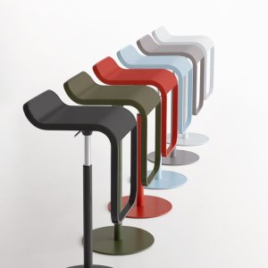 LEM stools at a kitchen island in an office