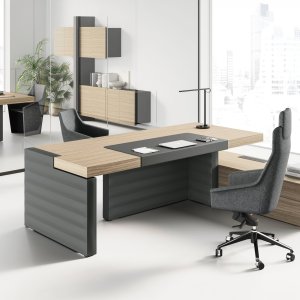 Orlandini Design Jera executive desk with architectural proportions