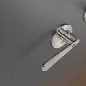 Lutezia by Cea Design dual handle faucet in satin stainless steel