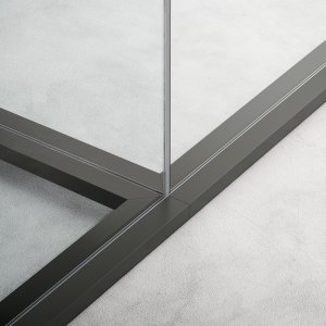 M3 partition with slim mullions and single glazing