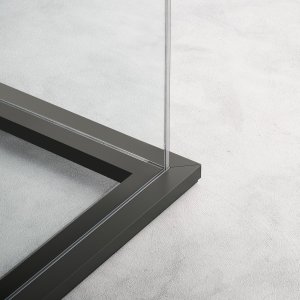 Four way module with circular profile in the partition system in the Quadrifoglio system