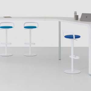 MAK by Lapalma rotating seat with upholstered top