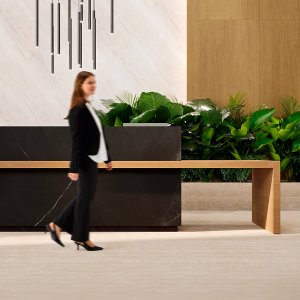 Reception desks and counters Kyo by Martex with clear front