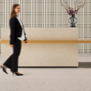 Removable magnetic door under the Kyo Reception by Martex