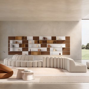 Modular sofa Array by mdf italia in a reception area