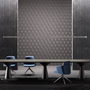 Metar wall panelling system with mounted shelving