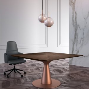 Round Metar table 160 cm for team huddles