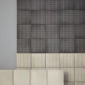 Aurore Light Blue solid and Grid L combined tone on tone