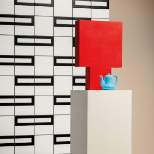 The Rhombus Black pattern from Mutina's Mattonelle Margherita collection