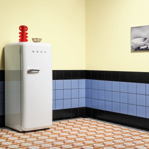 Marghe Light Blue solid color tile from Mutina's Mattonelle Margherita line