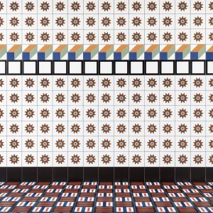 Glazed porcelain Spring Terracotta tile from Mattonelle Margherita by Mutina