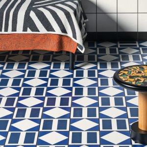 Glazed porcelain Black Terracotta tile from Mattonelle Margherita by Mutina