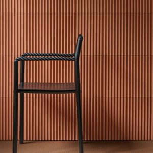 Rombini Triangle Extra Small battens in Matt Red seen up close