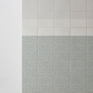 Zigzag White pattern from Tape by Mutina on the white base