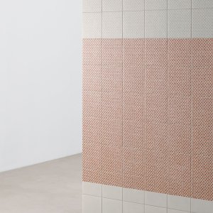Grainy White pattern from Tape by Mutina on the white base