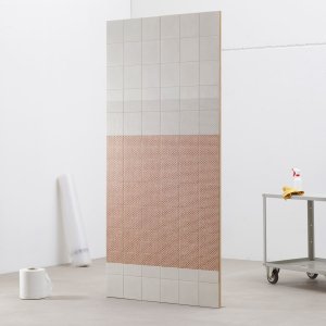 Mesh Black pattern from Tape by Mutina on the black base
