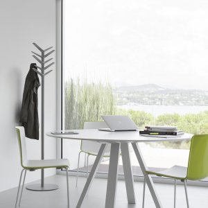 Outdoor Arki-Table with exterior-grade powder coating on a terrace