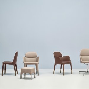 Ester conference chairs by Pedrali in an Italian-designed boardroom