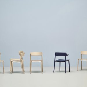 Nemea armchair by Pedrali at a dining table