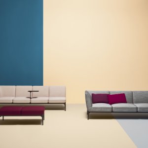 Social by Pedrali in a university lounge, three seater run