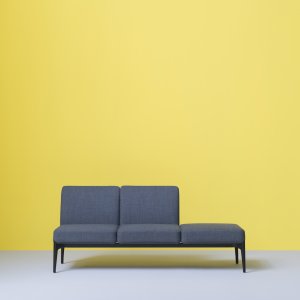 Polished aluminium frame LU under a Social module