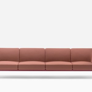 Social Plus upholstered in wool fabric in a hospitality project