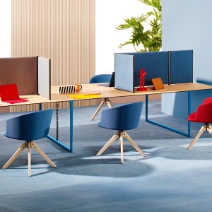 Toa by Pedrali, design Robin Rizzini, in a ten-seat conference room