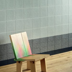 Cobble Green pattern from the Tape collection in glazed stoneware