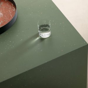 Terrazzo look Primavera porcelain tile by Mutina with real ceramic chips