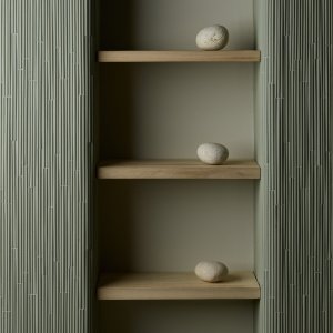 Phenomenon Rain B Verde feature wall
