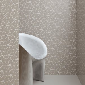 Botanica Grey Glossy mosaic with reflections