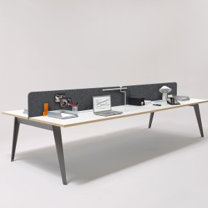 Slim drawer unit in a Pigreco linear bench
