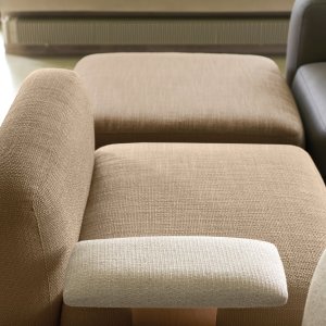 Lumbar cushion on the backrest of a One Hundred seat module