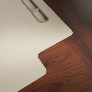 Pen holder recessed into the Royal desk top