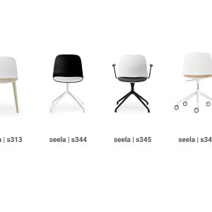 Lounge Seela with low five-spoke base