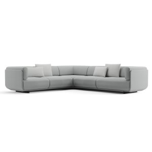 Single-material Shaal ottoman used as extra seating