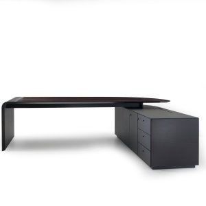 Modesty panel on the executive desk