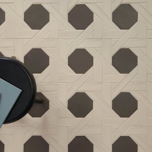Conference room floored with Weaving by Mutina