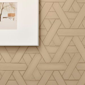 Five natural matt tones of Weaving by Mutina