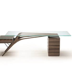 Black cowhide desk pad from the Cavour CM Executive kit