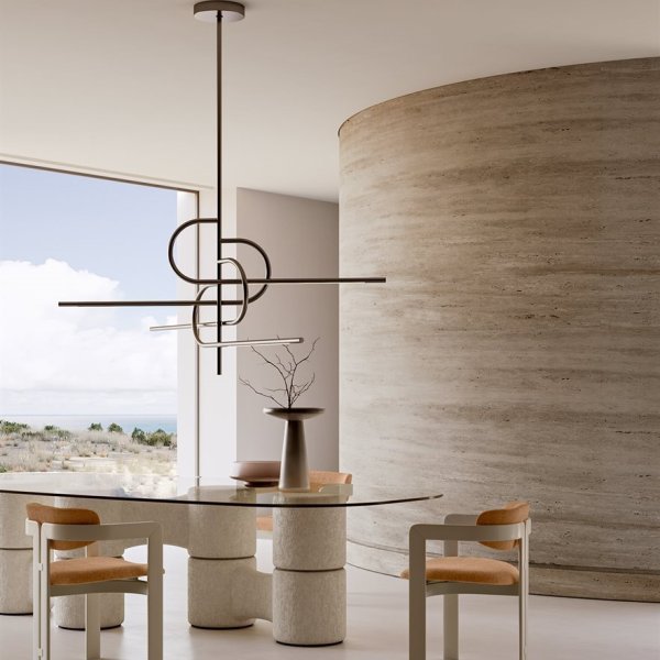 Executive desk in tempered glass by Gallotti&Radice in a corner office