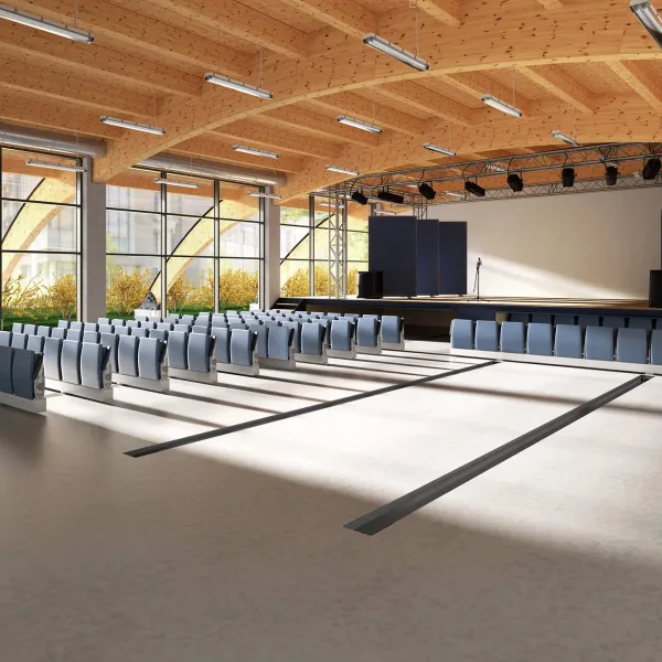 US lecture hall fitted with Lamm fixed seating