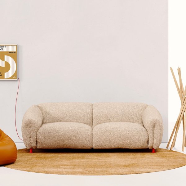 Original Zanotta Sacco in a creative US office lounge