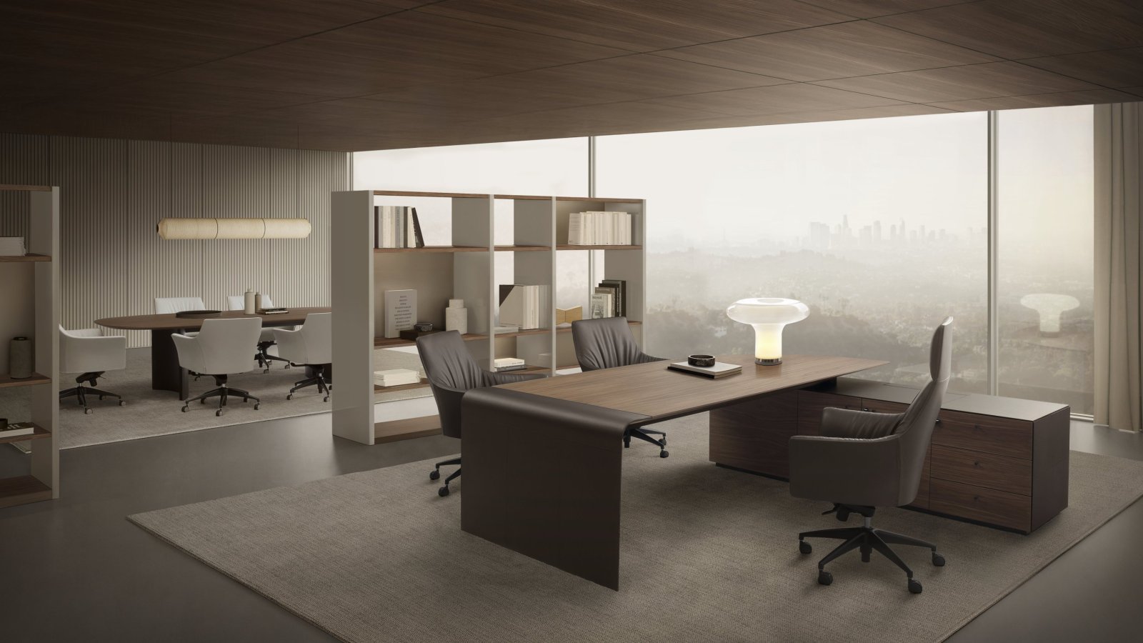 Italian designer office desk and seating from leading made-in-Italy brands